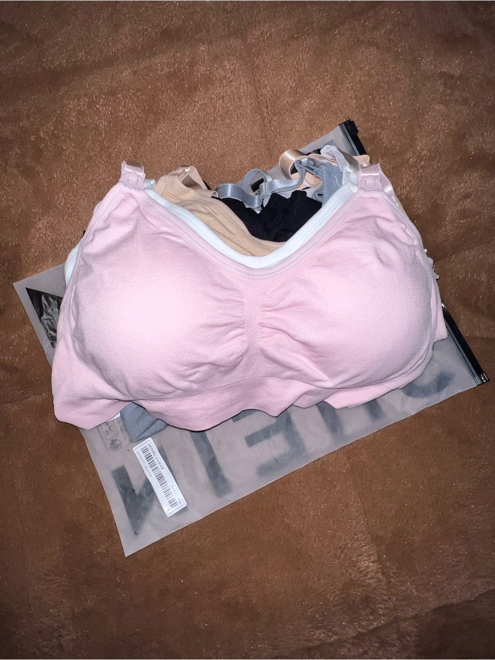 5PS Seamless Light Pink Nursing / Maternity Bra - Soft Support